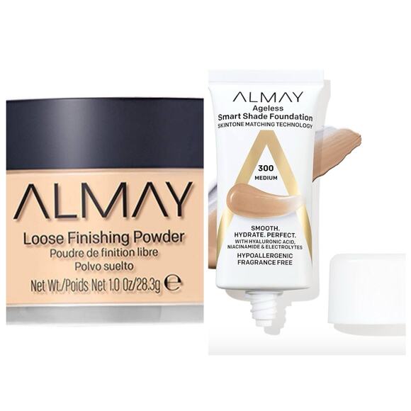 Almay Foundation 300 Medium + Loose Finishing Powder 200 Light Medium - Picture 1 of 3